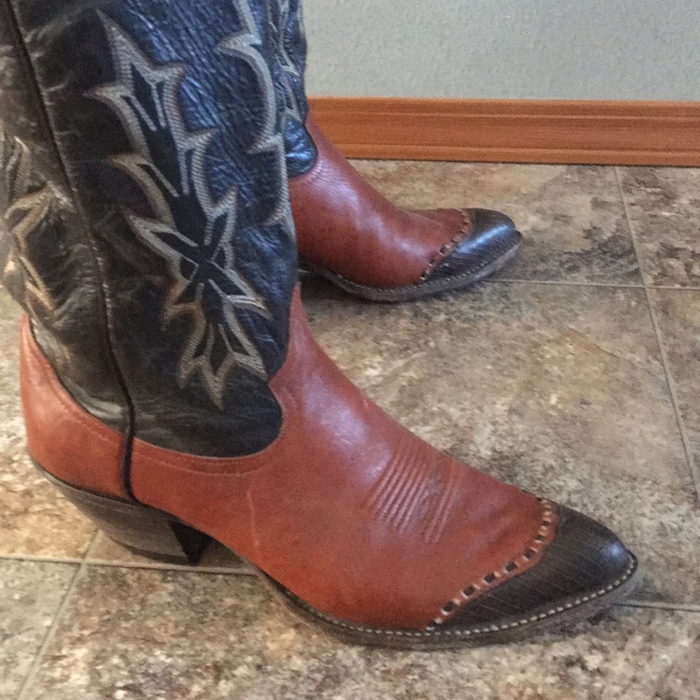 Tony Lama vintage cowboy boots